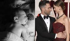 Adam Levine, wife Behati Prinsloo share first image of newborn daughter