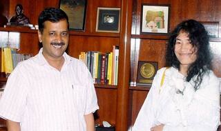 Irom Sharmila meets Arvind Kejriwal ahead of upcoming Manipur polls