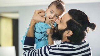Aww! Riteish Deshmukh & his baby boy Rahyl look adorable in this picture
