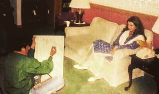 ऐश्वर्या राय का स्केच बनाते हुए रणबीर की एक तस्वीर हुई वायरल