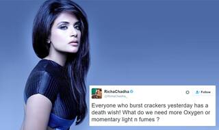 Richa Chadha gets trolled for her anti-crackers’ tweet; Flawlessly shuts down the tweeps!