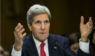 John Kerry appeals for diplomacy as he leaves State Department