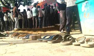 Demonetization impact: Slippers with name tags left in queues outside banks in PM Modi's adopted village in Varanasi