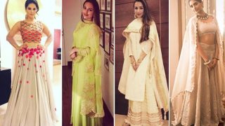 Who Wore What When: Bollywood Divas Sonam Kapoor, Sunny Leone, Jacqueline Fernandez, Sonakshi Sinha go the designer way for Diwali! (See Pics)