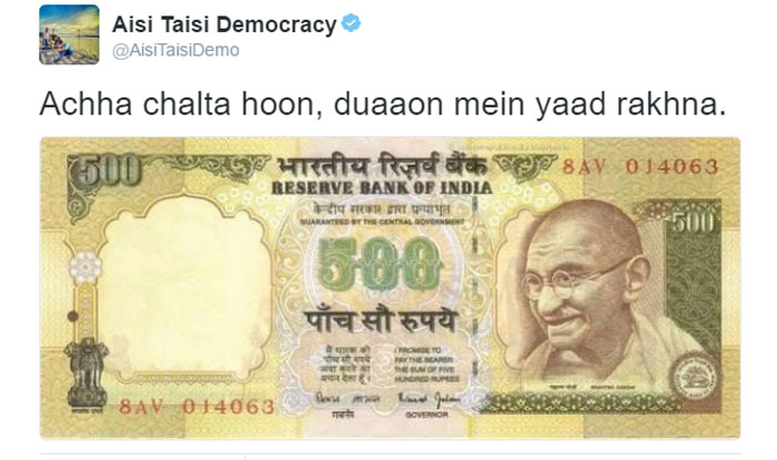 Twitter Whatsapp Erupt With Jokes As Rs 500 Rs 1000 Lose Their Sheen India Com