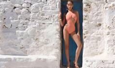 We are totally crushing over these Shivan and Naresh trikinis from Kingfisher Swimsuit Calendar 2017!