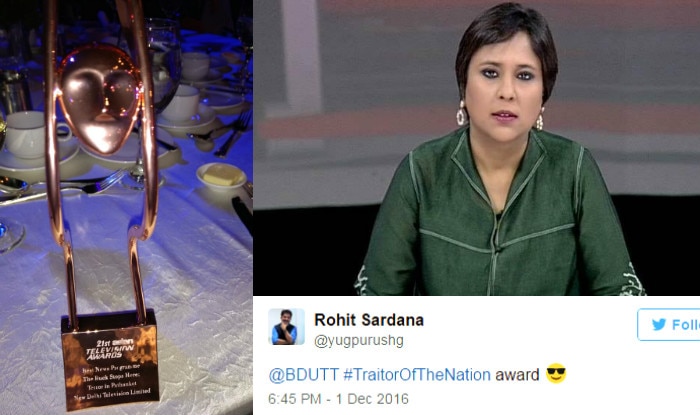 Barkha Dutt Dedicates Asian Tv Award 2016 To Trolls Gets Exposed And Bashed On Twitter In