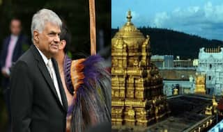 Sri Lankan PM Ranil Wickremesinghe offers worship at Tirumala temple