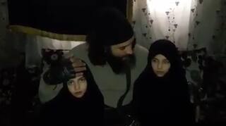 ‘No one is too young for Jihad’, Syrian father bids chilling goodbye as daughters leave for suicide missions (Watch Video)