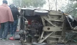 Uttar Pradesh: 8 dead on spot as ambulance rams into a parked truck 