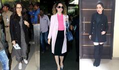 Kangana Ranaut and Shraddha Kapoor show us how to travel in style with their winter coats!