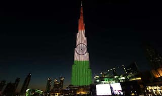 Dubai's Burj Khalifa lit up in tricolour theme to mark India's Republic Day