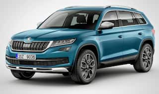 Skoda Kodiaq SUV uncamouflaged images spotted testing in India