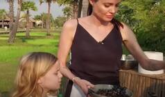Angelina Jolie cooked Scorpions and Tarantulas for her kids in Cambodia (Watch Video)
