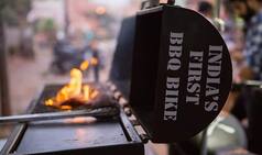 Bengaluru just got India's first BBQ food bike and it's serving grilled goodies off a Royal Enfield!