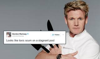 British Chef Gordon Ramsay was asked to review dishes on Twitter and it was all kinds of brutal!