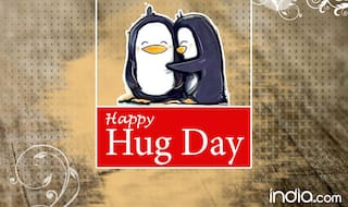 Happy Hug Day Wishes: Best Quotes, SMS, Facebook Status & WhatsApp GIF image Messages to send Happy Hug Day 2017 greetings!