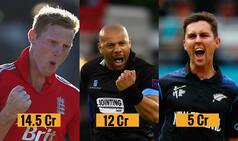 VIVO IPL 2017 List of Most Expensive Players: Ben Stokes, Tymal Mills among the highest paid players in IPL 10 Auction