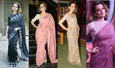 Kangana Ranaut's top 8 immaculate saree looks for Rangoon promotions ! View Pics!