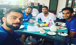 Virat Kohli enjoys breakfast with KL Rahul, Jayant Yadav & Hardik Pandya ahead of India vs Bangladesh Test