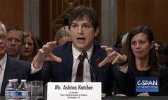Ashton Kutcher makes emotional appeal to US senators to end child sexual abuse (Watch Video)