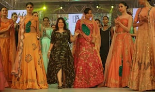 Bold and beautiful Richa Chadda looked royal in a lehenga and choli at the India Beach Fashion Week 2017