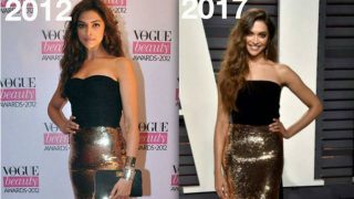 Deepika Padukone's dress at Vanity Fair Oscars 2017 Party is not the same as her 2012 dress! See pictures!