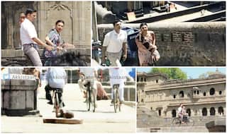 PadMan FIRST pics out: Akshay Kumar and Radhika Apte shoot for a romantic song in Maheshwar