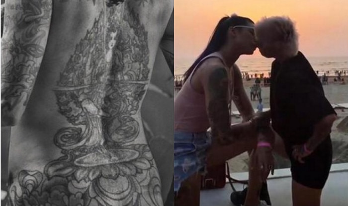 Sapna Bhavnani Goes Topless Kisses Bani J Two Pictures Of