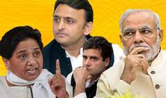 BJP closest to threshold in UP; SP-Congress, BSP trail behind