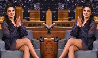 Priyanka Chopra donned this sheer Fendi outfit to celebrate Holi with Jimmy Fallon!