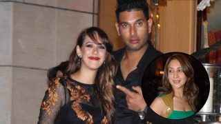 Did Yuvraj Singh's wife Hazel Keech make an exit from the party because of husband's ex girlfriend Kim Sharma?