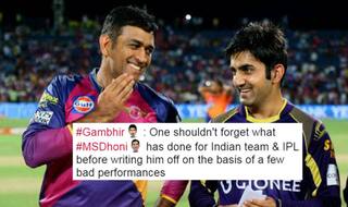 Gautam Gambhir slams MS Dhoni haters in style! Twitterati hails Kolkata Knight Riders' iconic captain