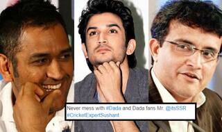 Sushant Singh Rajput thrashed by Sourav Ganguly fans on Twitter! Reel MS Dhoni taught a lesson of his lifetime