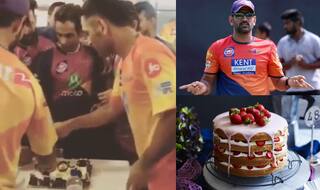 MS Dhoni offering cake to RPS team post VIVO IPL 2017 match win is basically all of us! Watch video