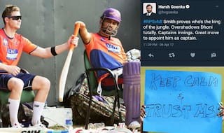 MS Dhoni fans shut down Rising Pune Supergiant owner Harsh Goenka for his controversial tweet calling Steven Smith a better captain!