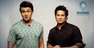 Sachin Tendulkar & Sonu Nigam’s 100mb App song gets 1 million views! Watch Nacho Sare Cricket Wali Beat Pe video