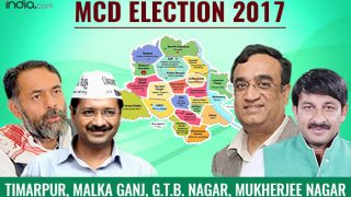MCD Election Results 2017: BJP wins GTB Nagar and Mukherjee Nagar wards; Congress grabs Timarpur and Malka Ganj