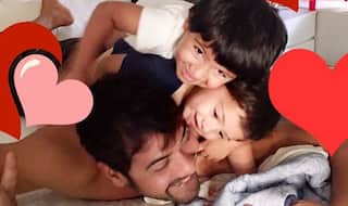 Kumkum Bhagya actor Shabbir Ahluwalia’s picture with kids Azai and Ivarr will melt your heart!