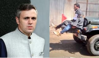 Omar Abdullah posts video of Kashmiri youth tied to Indian Army jeep as human shield against stone pelters