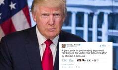 LOL! Donald Trump recommends reading a blank book to Twitter followers