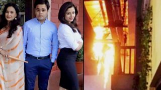 FIRE on the sets of Life OK show May I Come In Madam? halts shoot for hours! (View picture)