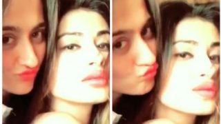 Mouni Roy and Sanjeeda Shaikh Kiss and Tell, with this cute pic!