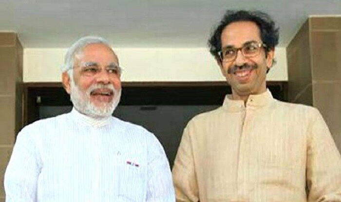 Image result for Modi-Thackeray share dais after 28 months