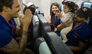After Virat Kohli, Hinaya Heer has a new admirer in Mitchell Johnson! Harbhajan Singh's daughter is the cutest Mumbai Indians' fan