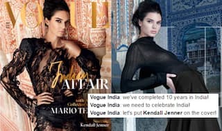 Kendall Jenner on Vogue India's 10th Anniversary edition enrages Twitterati who demand for an Indian face to be on the magazine cover
