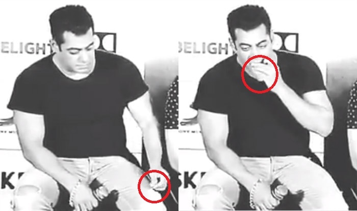Salman Khan chewing jeans fabric caught on camera: Unaware Tubelight  actor's video turns into viral memes! | India.com