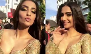 Cannes 2017: Golden princess Sonam Kapoor teases fans with a sexy kiss (Watch Video)