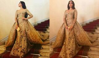 Cannes 2017: Sonam Kapoor looked like a princess in the gold Elie Saab number on day 2