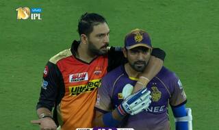 IPL 2017: Robin Uthappa, Siddarth Kaul involved in 'body contact' - Yuvraj Singh gets involved